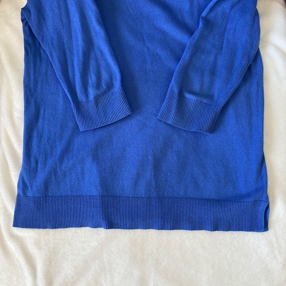 Merona Blue 3/4 Sleeve Sweater - Picture 2 of 3